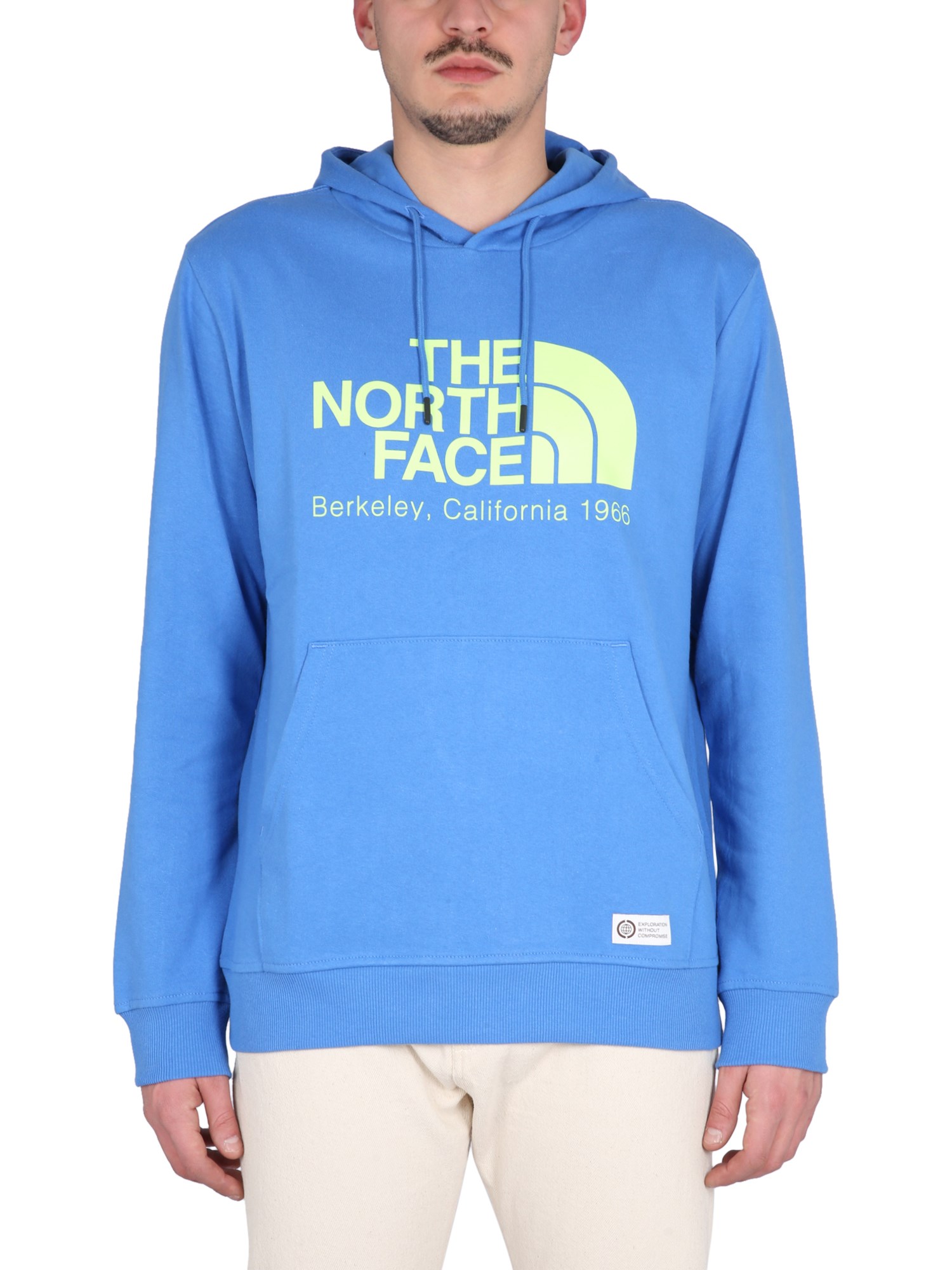 The North Face Sweatshirt With Logo Embroidery In Blue
