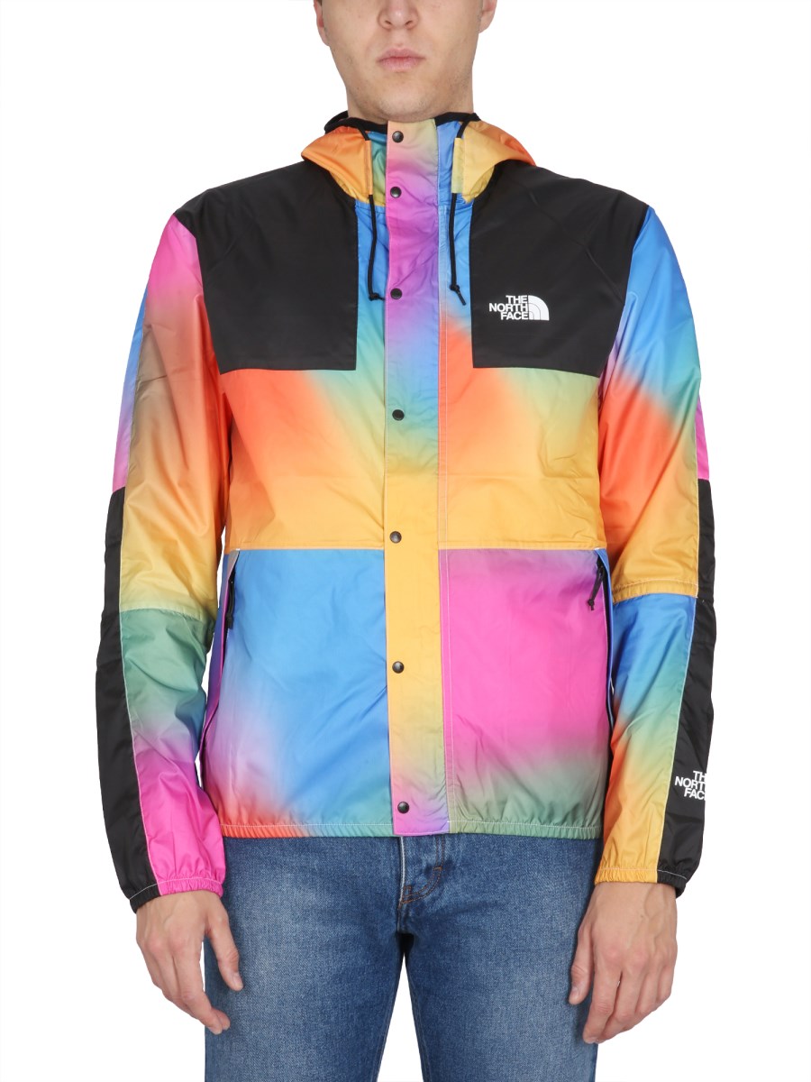 Multicolor north face store coat