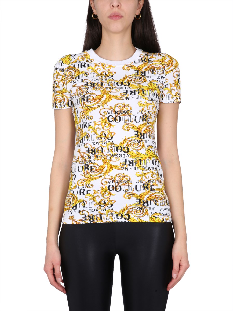 VERSACE - LEGGINGS WITH BUTTERFLIES IN TECHNICAL FABRIC - Eleonora