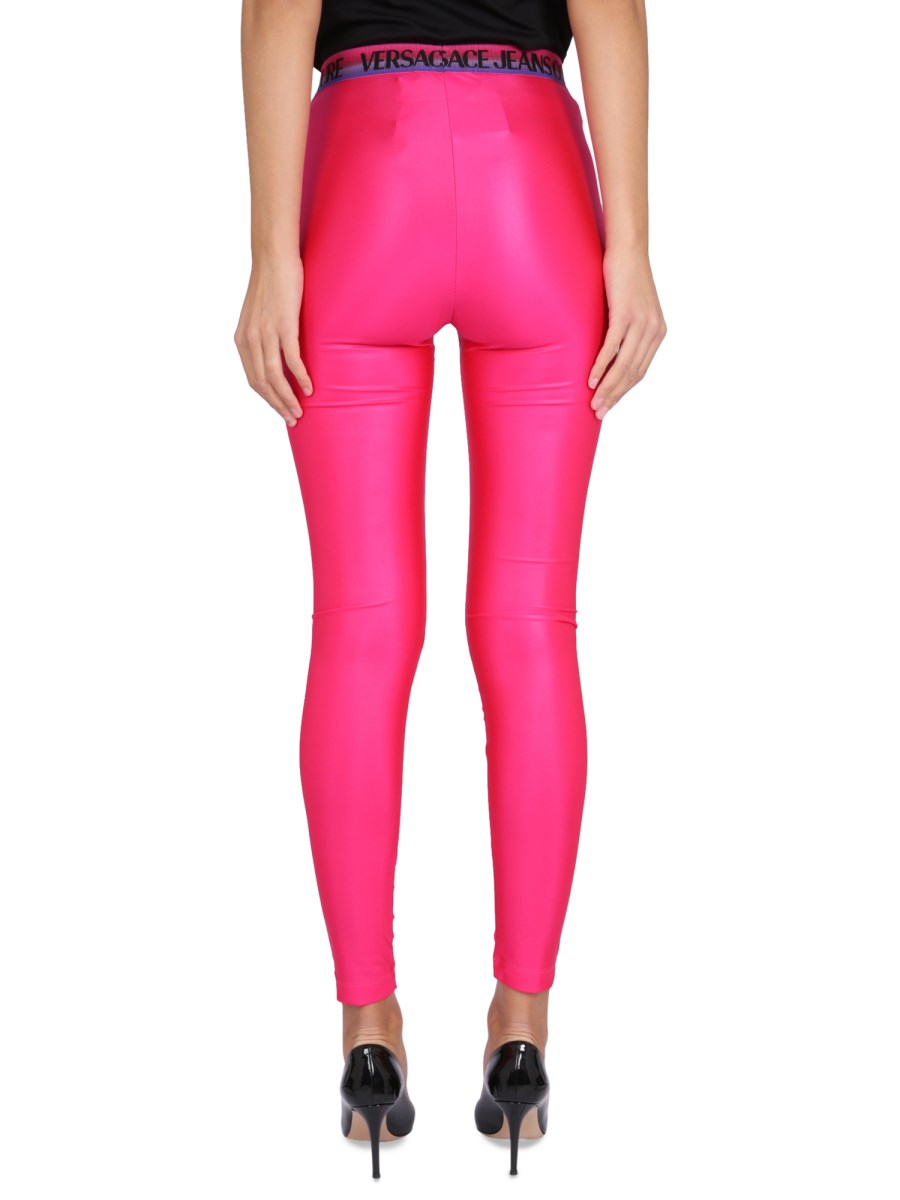 Leggings with logoed elastic band - VERSACE JEANS COUTURE - Finizio  Collezioni