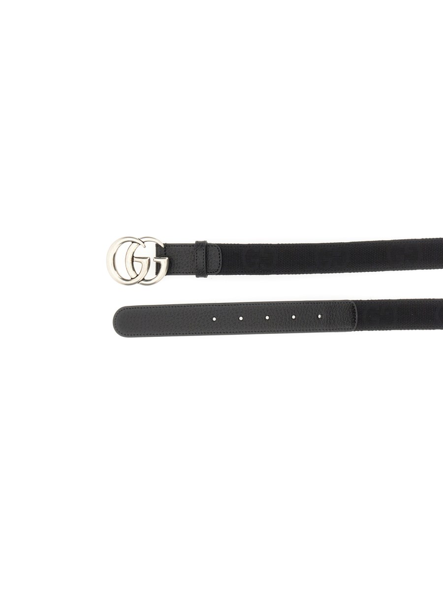 CINTURA GG MARMONT CON FIBBIA LUCIDA