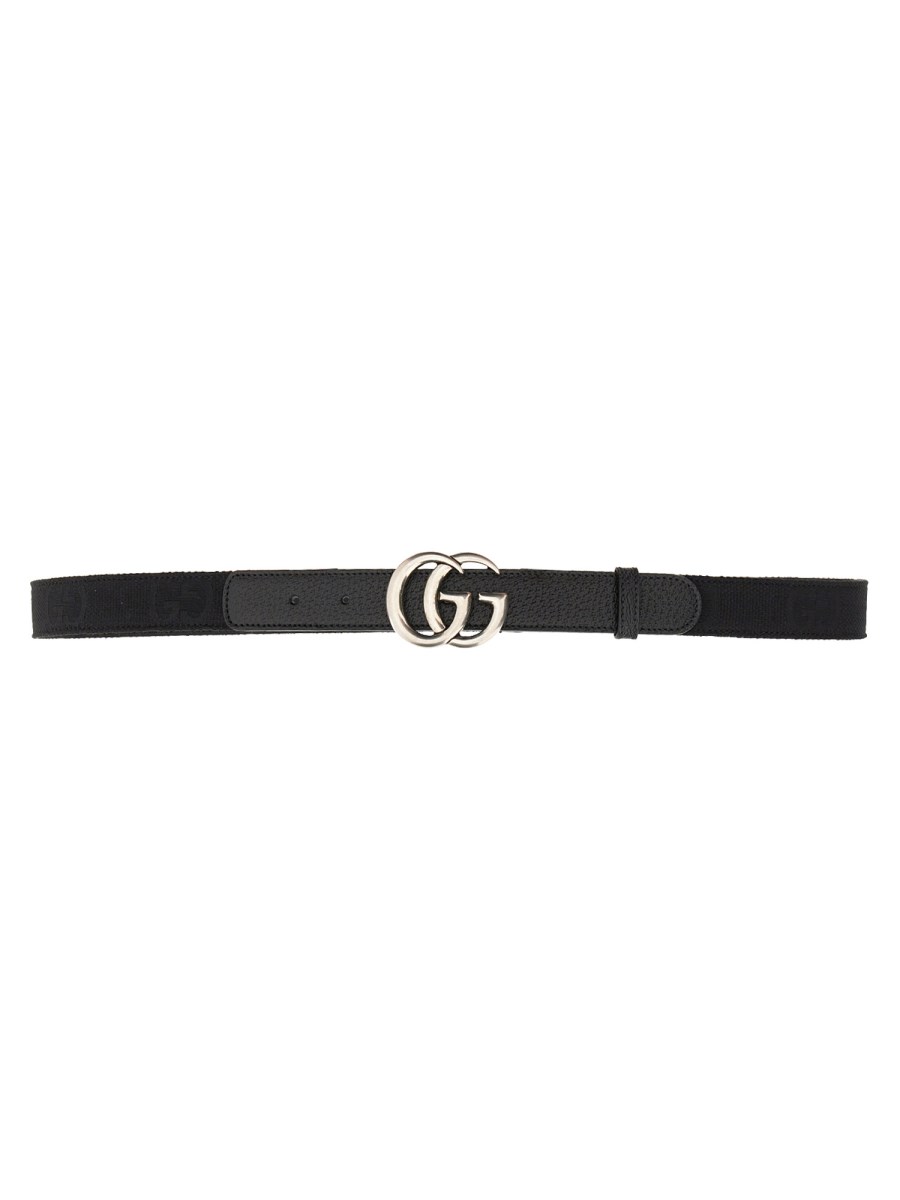 CINTURA GG MARMONT CON FIBBIA LUCIDA