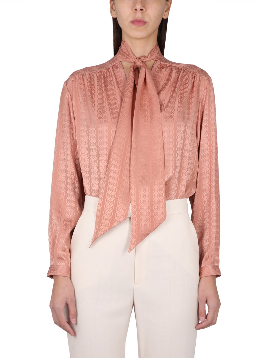 GUCCI - GG VISCOSE CREPE TOP - Eleonora Bonucci