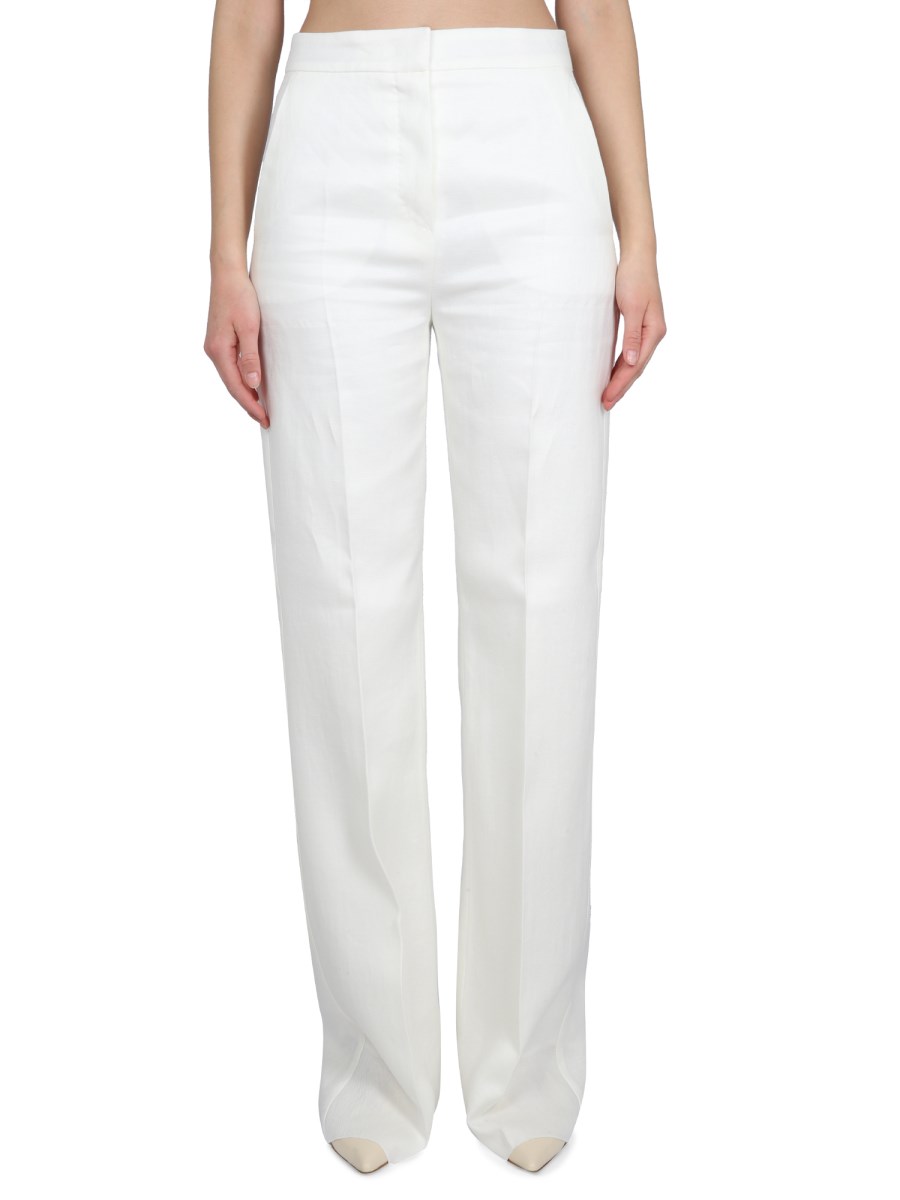 MAX MARA PANTALONE IN COTONE CRêPE