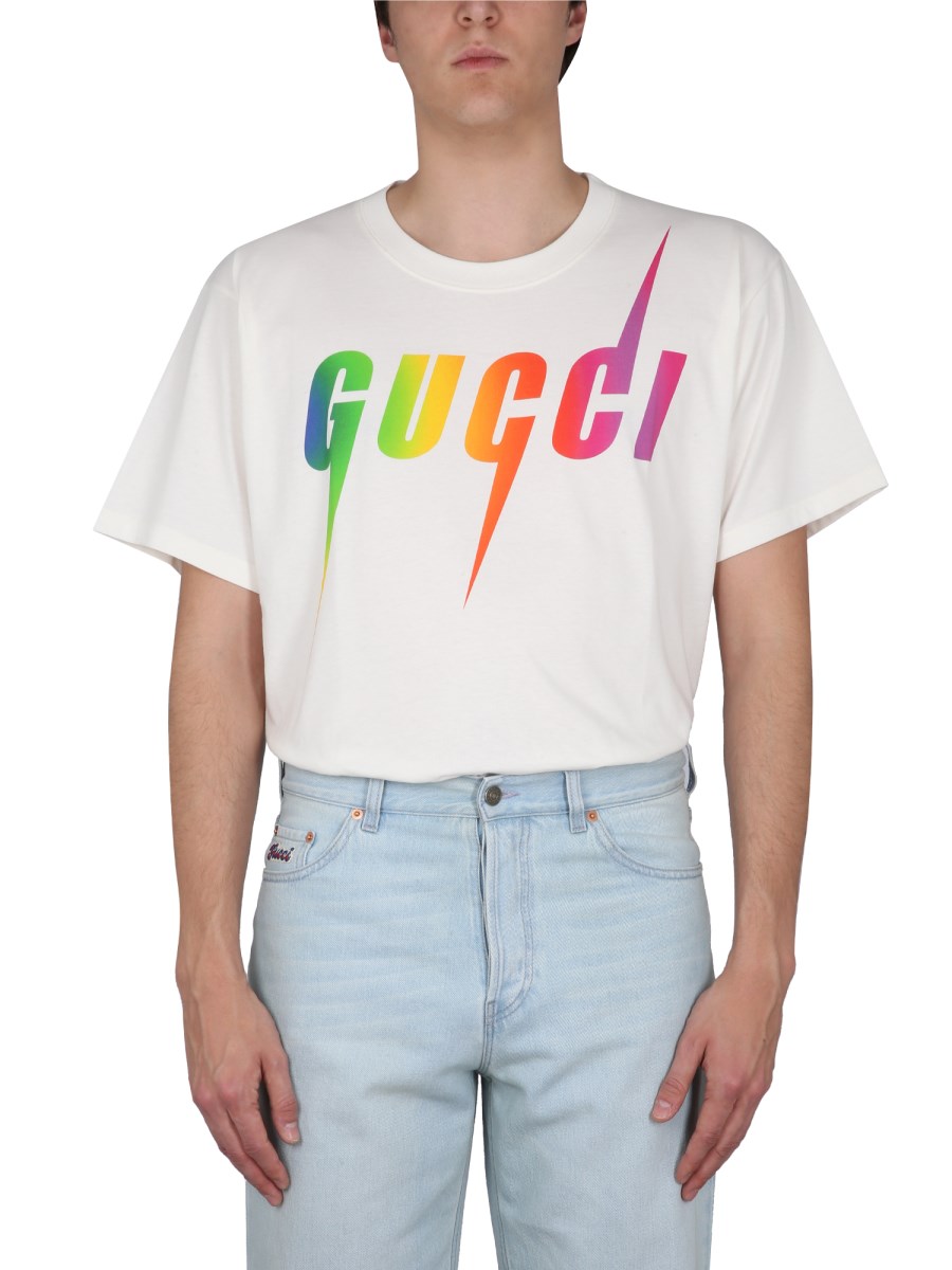 Maglia gucci store con scritte