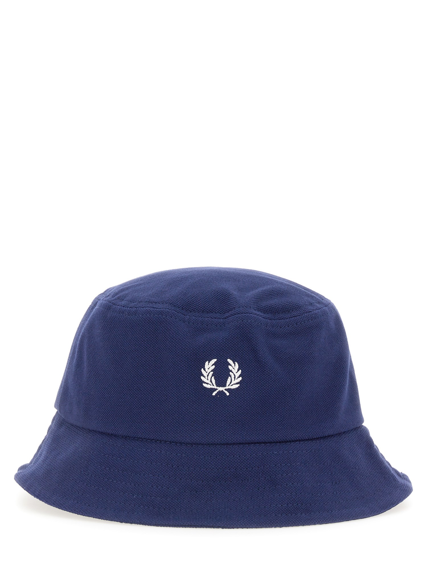 Fred Perry Logo Bucket Hat In Blue