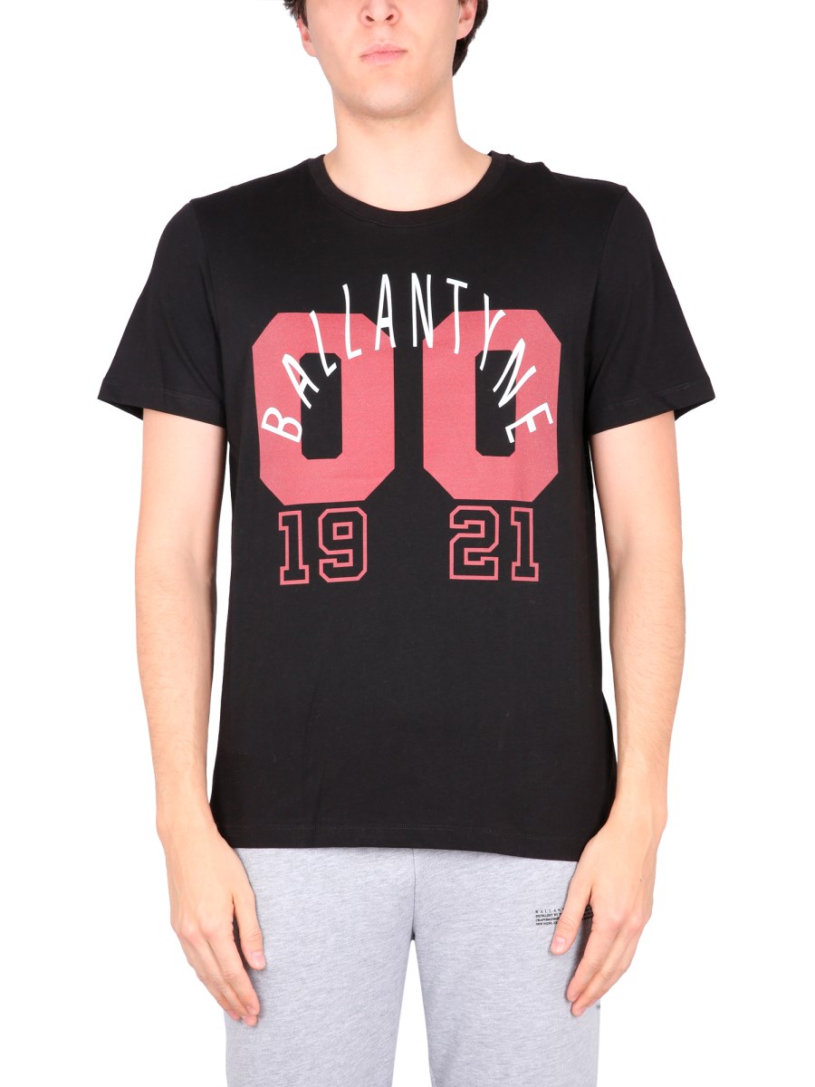 BALLANTYNE T-SHIRT IN JERSEY DI COTONE CON STAMPA LOGO