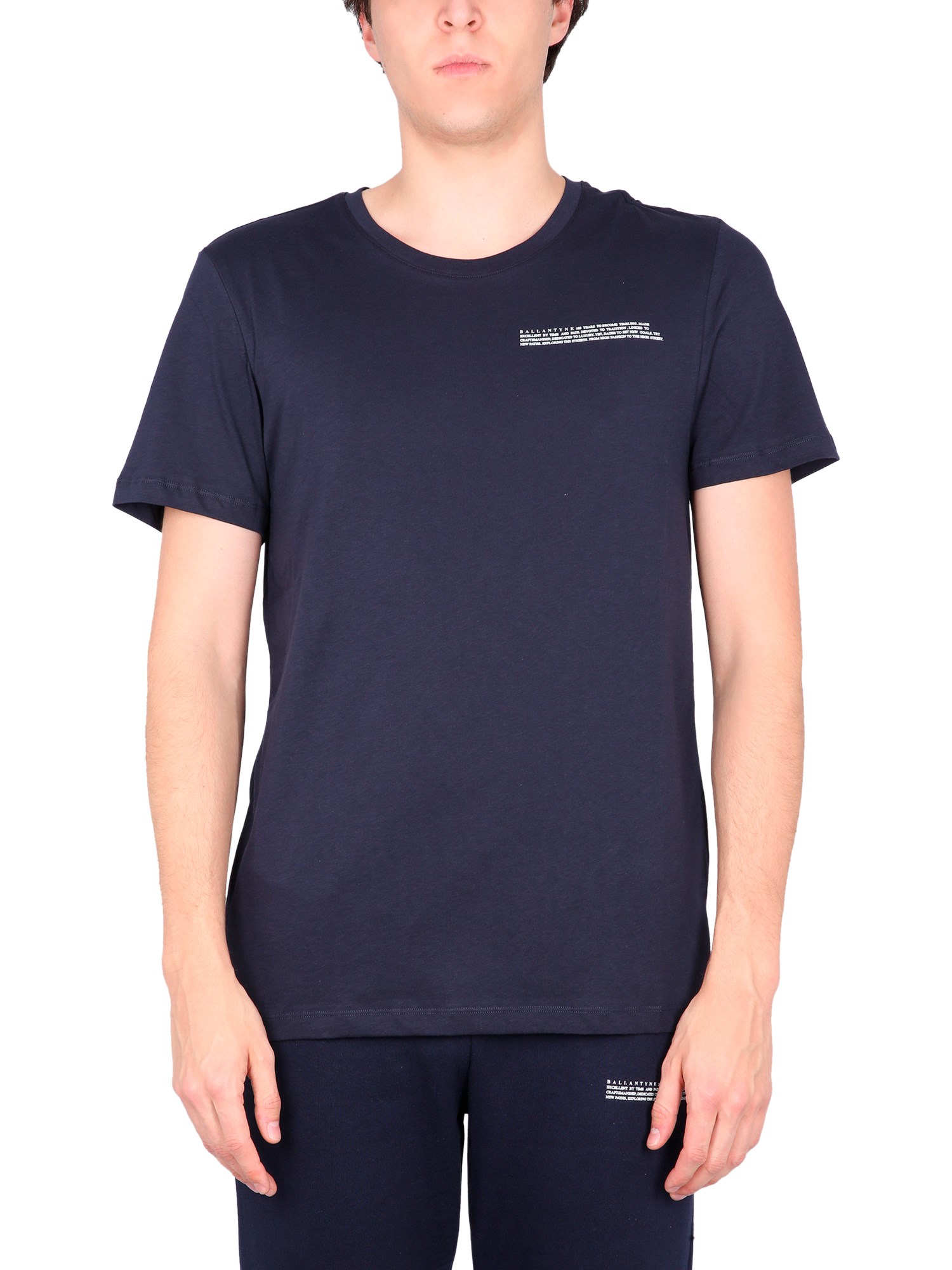 Ballantyne Crewneck T-shirt In Blue
