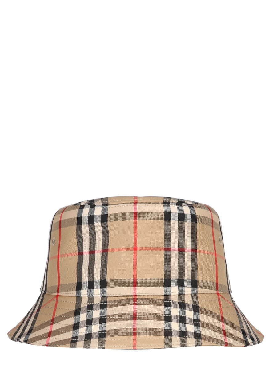 BURBERRY VINTAGE CHECK COTTON BUCKET HAT Eleonora Bonucci