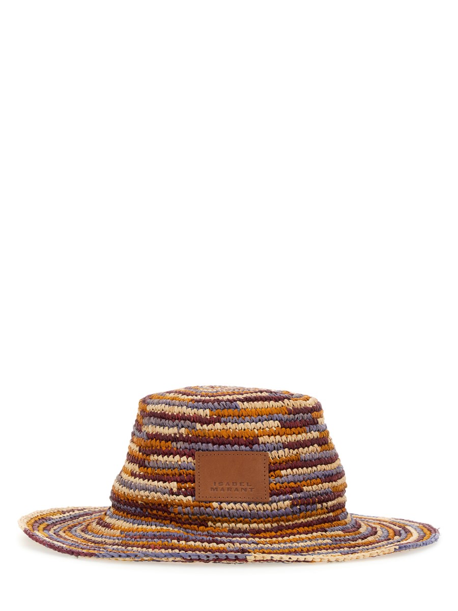 ISABEL MARANT CAPPELLO TULUM IN RAFIA A RIGHE