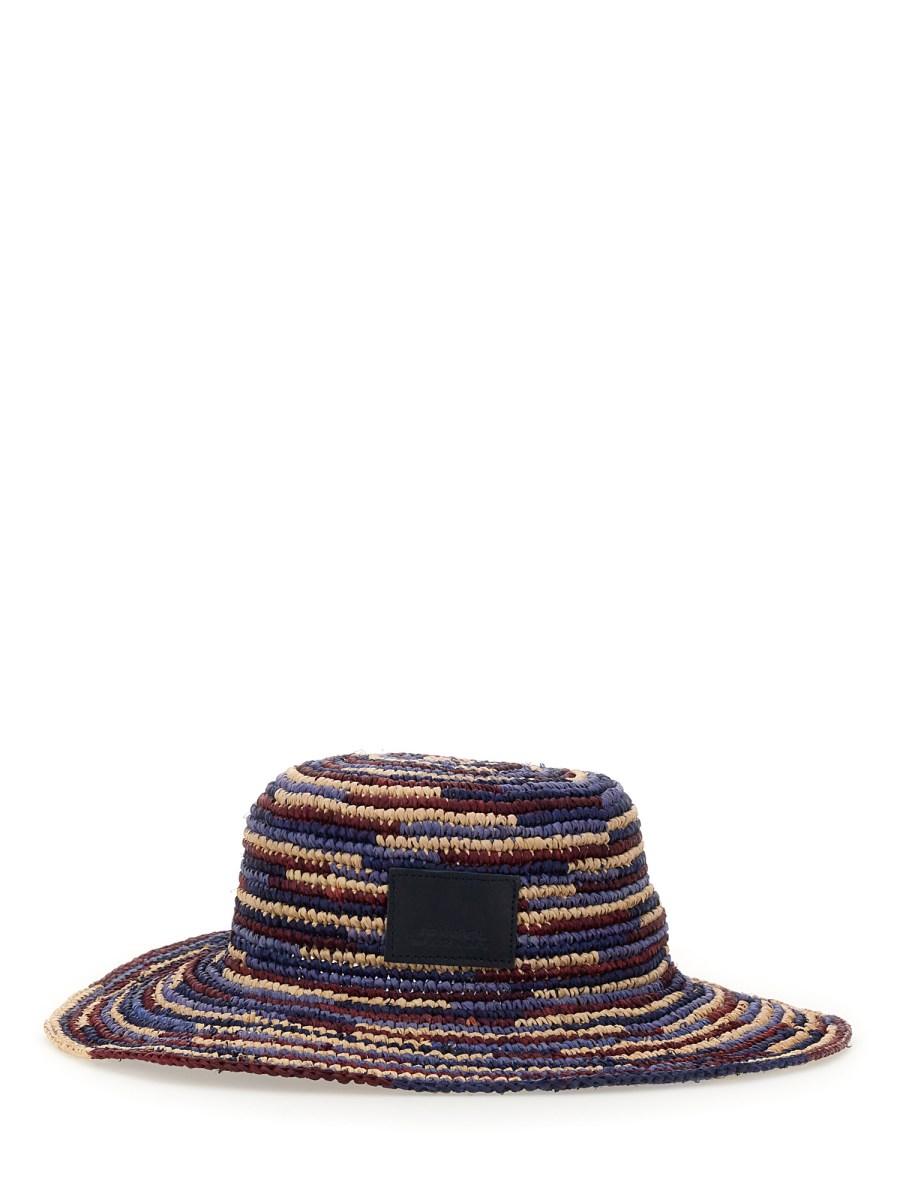 ISABEL MARANT CAPPELLO TULUM IN RAFIA A RIGHE