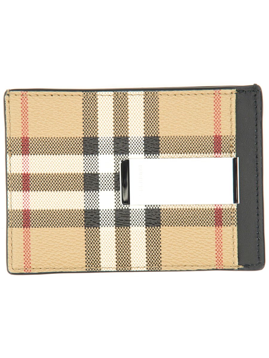 Burberry Vintage Check Money Clip Wallet