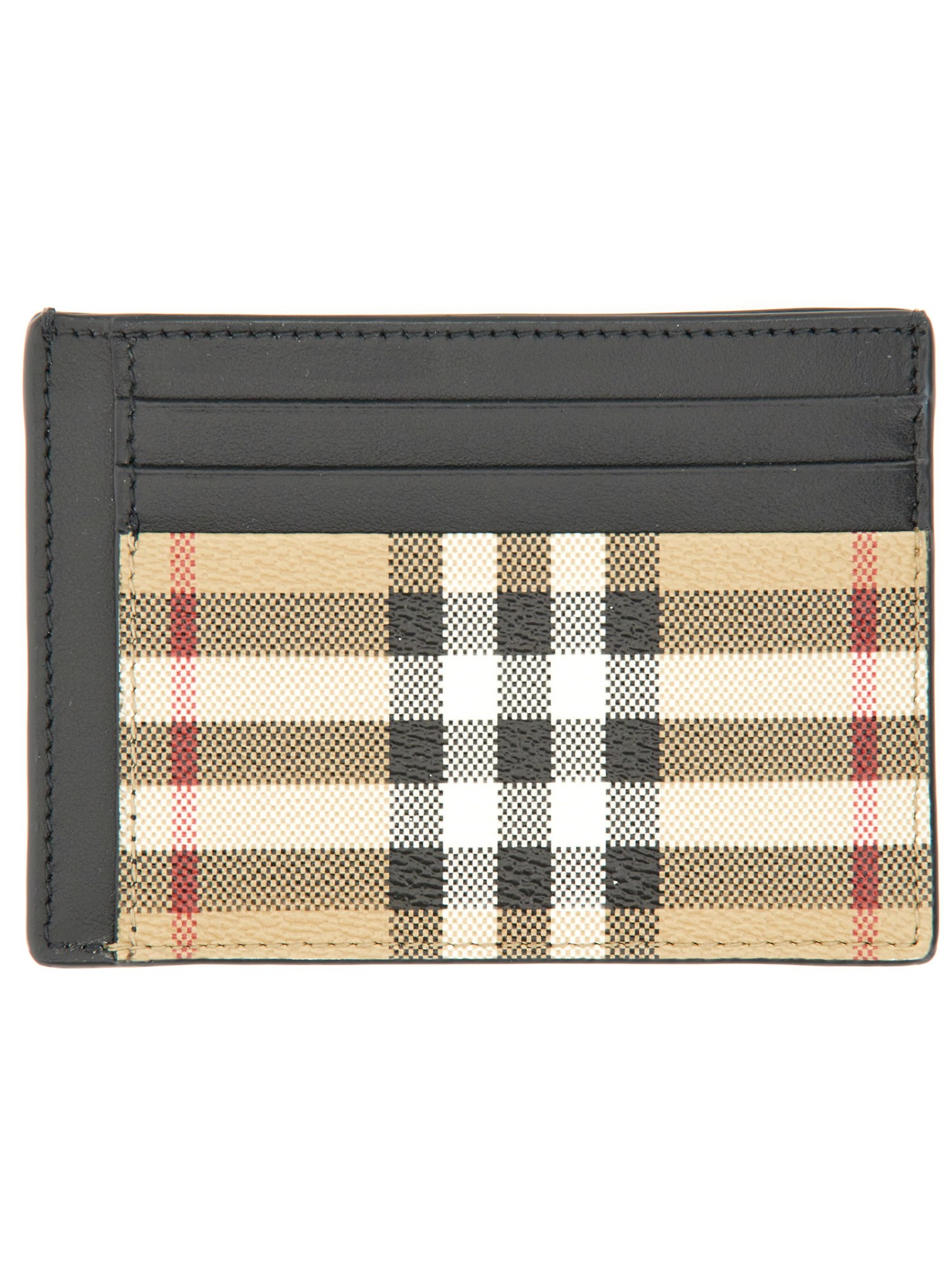 burberry card case with vintage check money clip