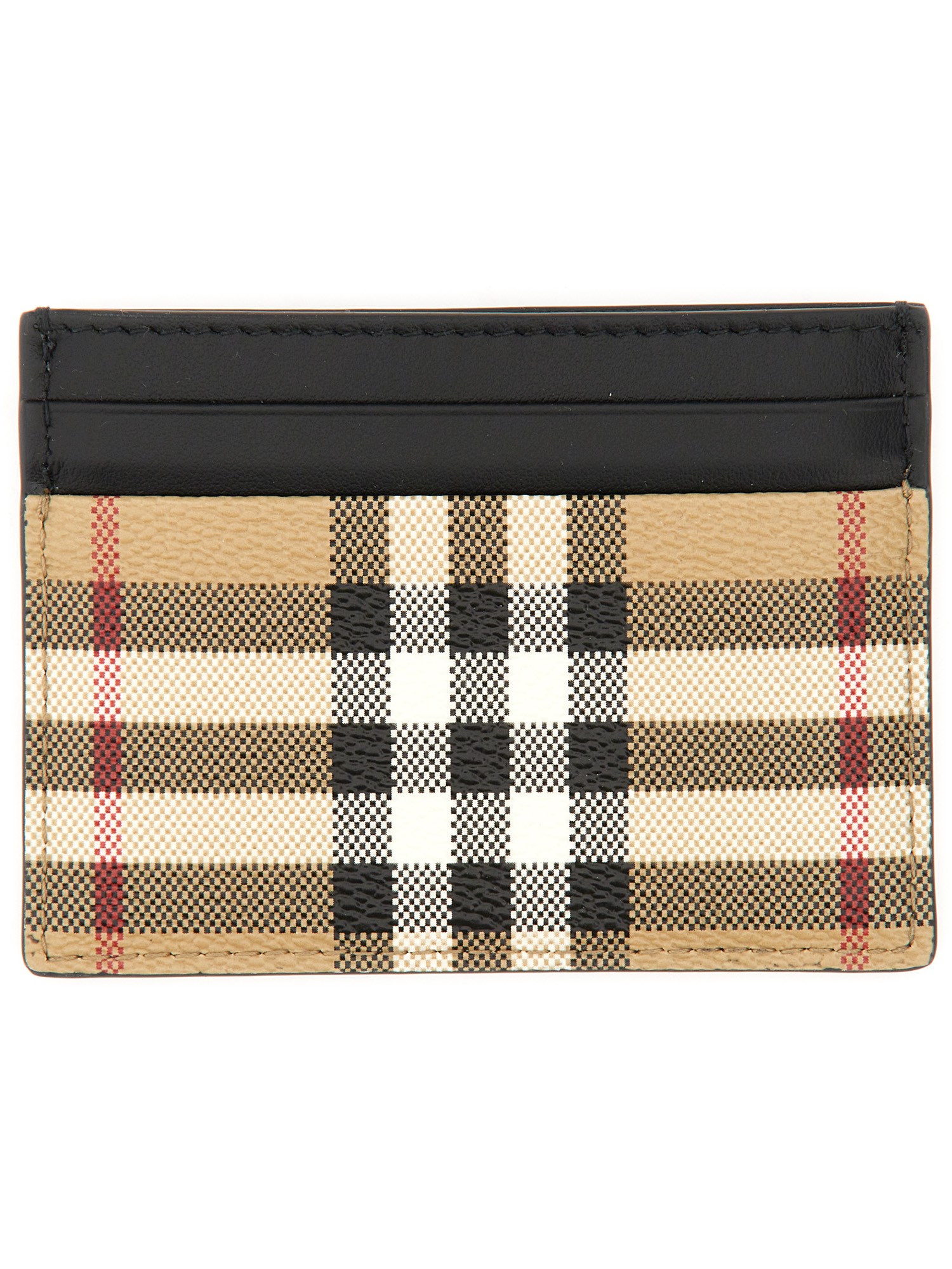 burberry card holder with vintage check pattern