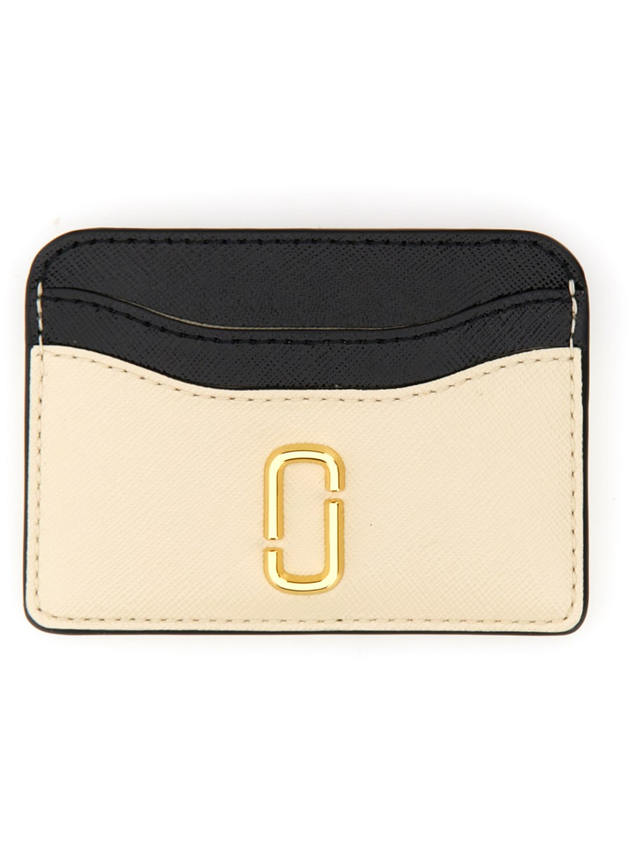 Marc Jacobs The Snapshot Dtm Leather Card Holder, Black, One Size