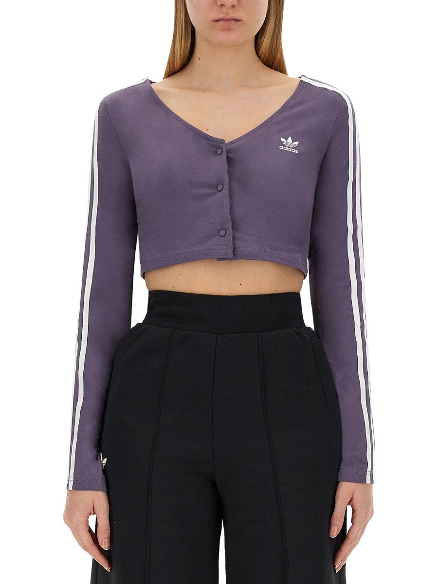 Adidas originals cropped shrug 2024 top