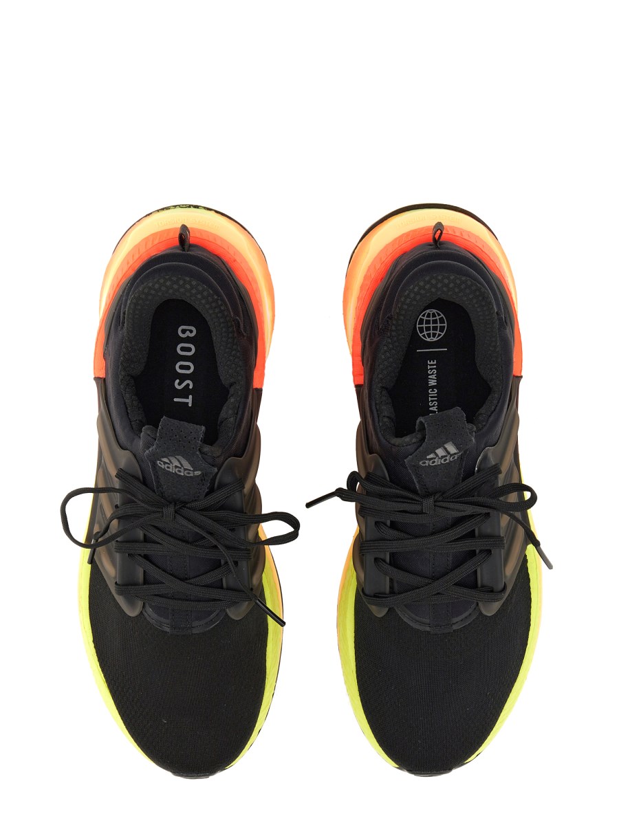 Adidas black clearance neon yellow shoes