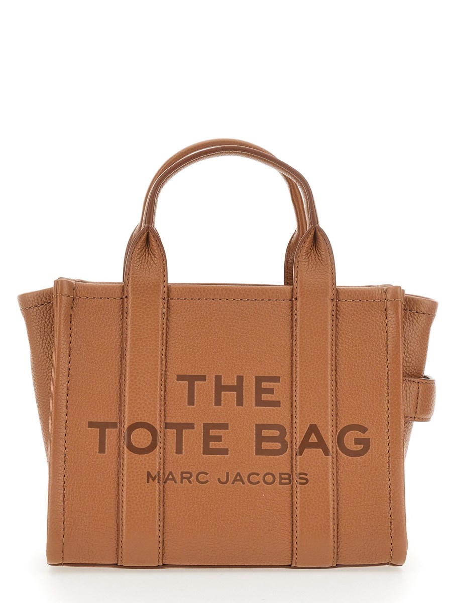 The Small Leather Tote Bag in Brown - Marc Jacobs