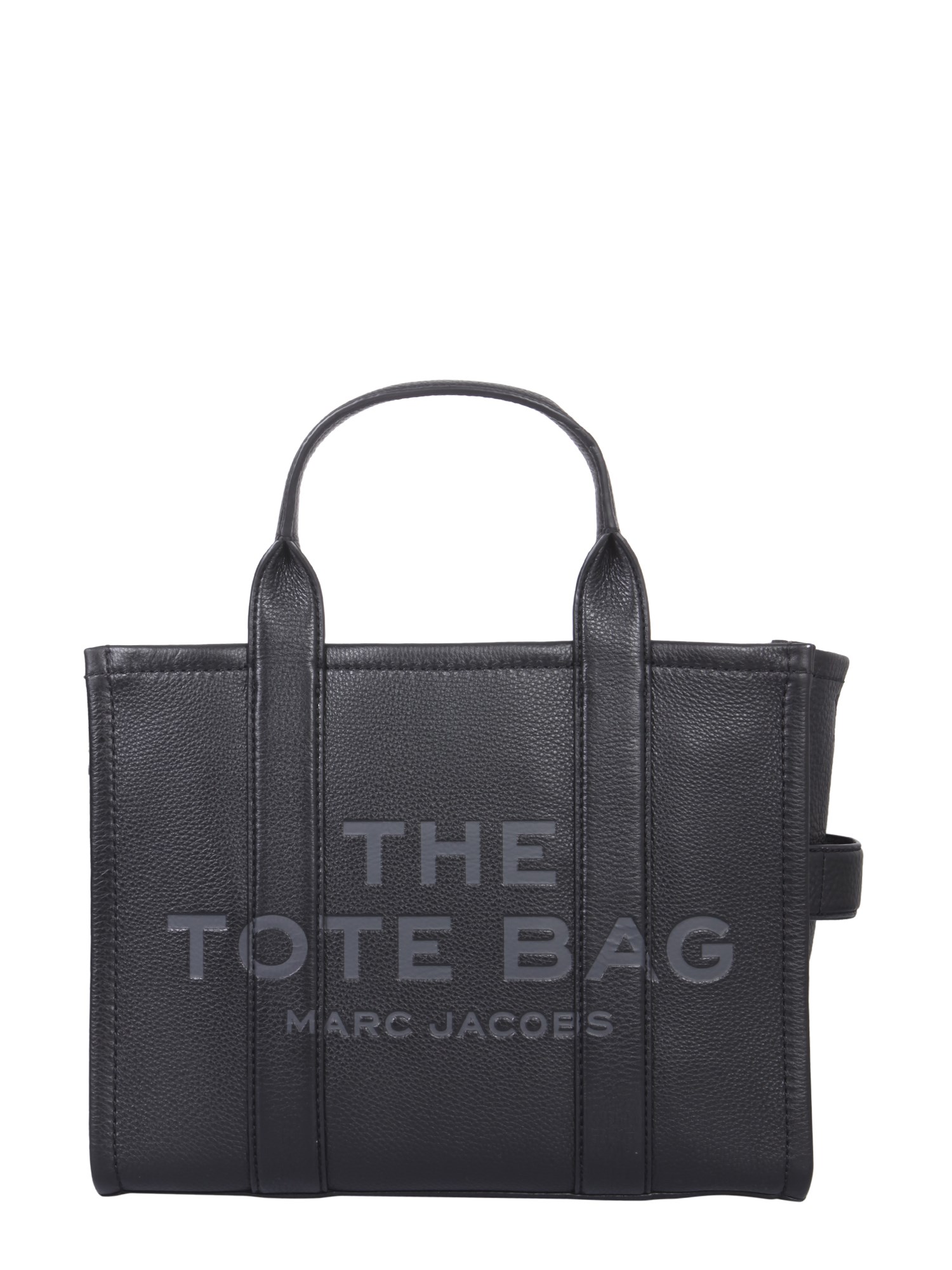 The Medium Leather Tote Bag in Black - Marc Jacobs