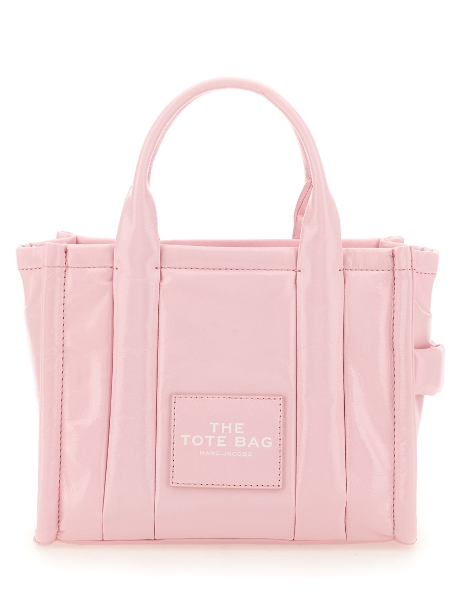 MARC JACOBS BORSA THE TOTE SMALL IN PELLE SHINY CRINKLE