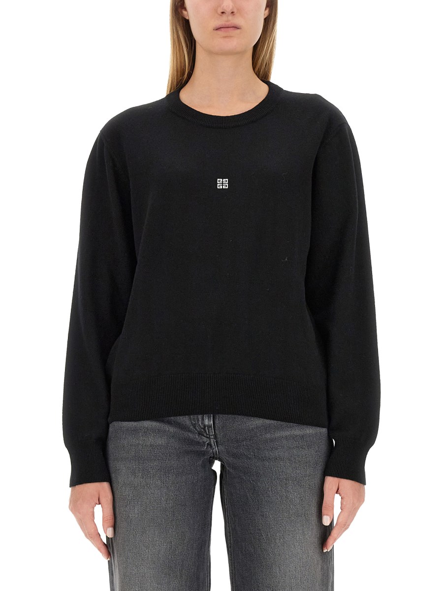 GIVENCHY PULLOVER CON LOGO IN LANA E CACHEMIRE