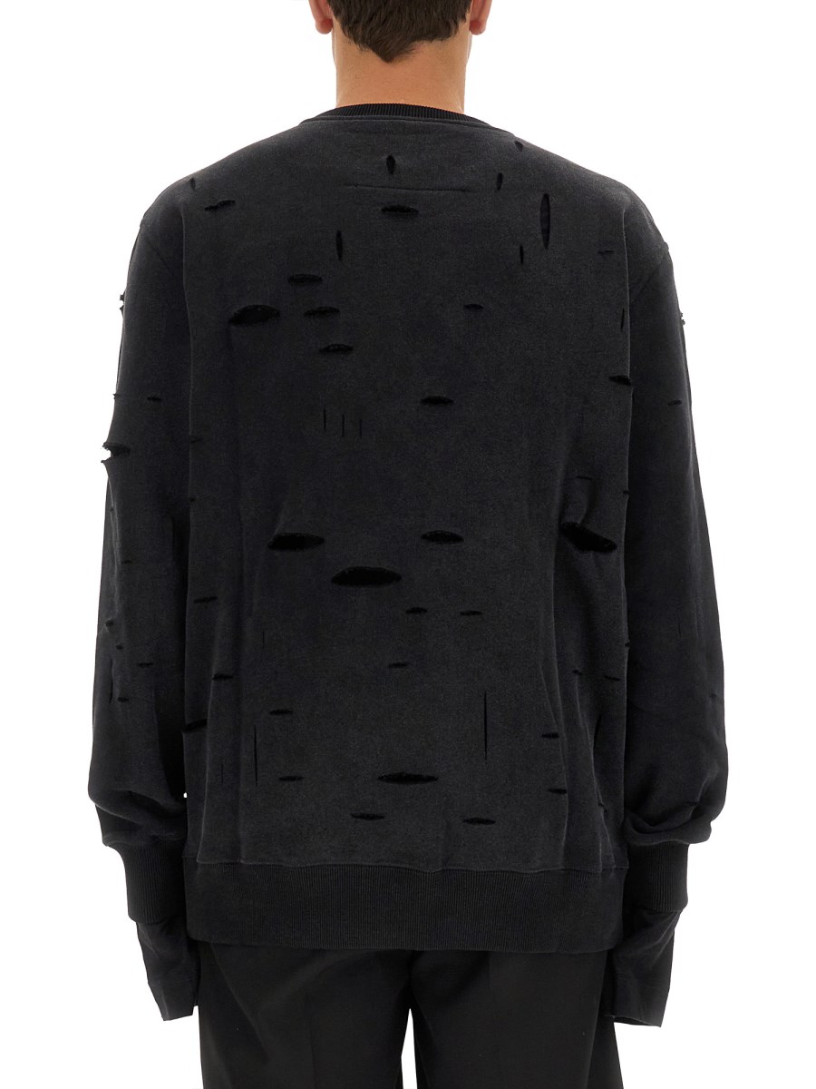 Givenchy torn sweatshirt hotsell