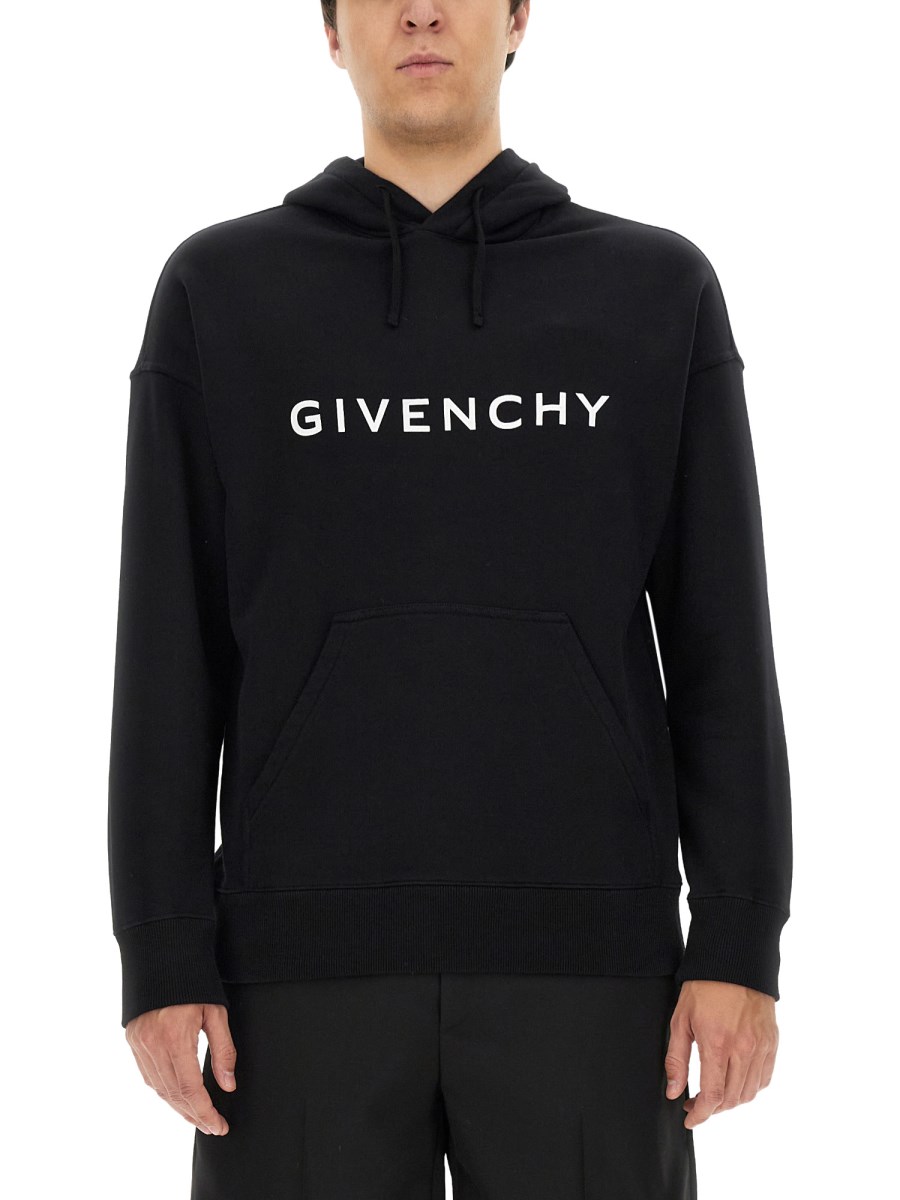 Felpa con store cappuccio givenchy