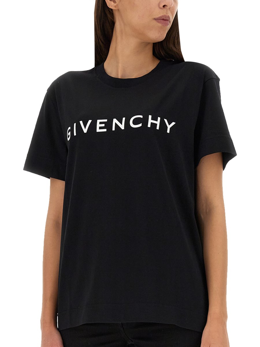 GIVENCHY CLASSIC FIT COTTON T SHIRT Eleonora Bonucci