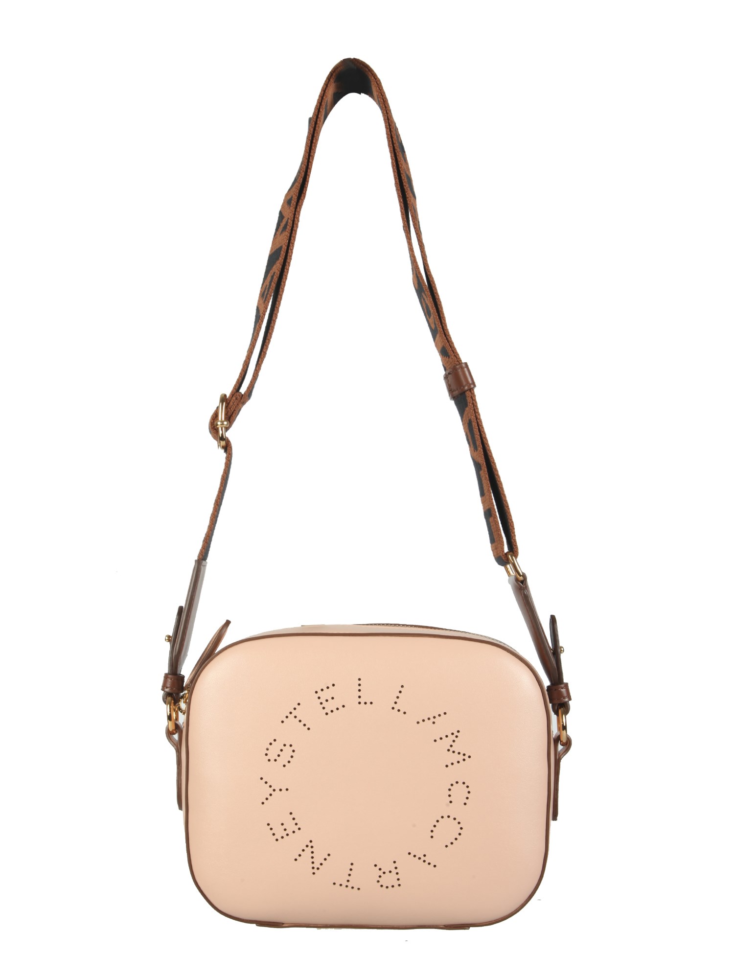 Stella Mccartney Blush Pink Faux Leather Crossbody Bag In Powder
