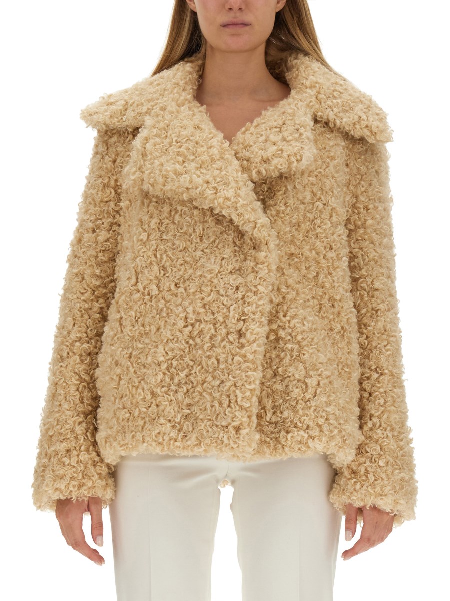 Stella mccartney fur outlet jacket