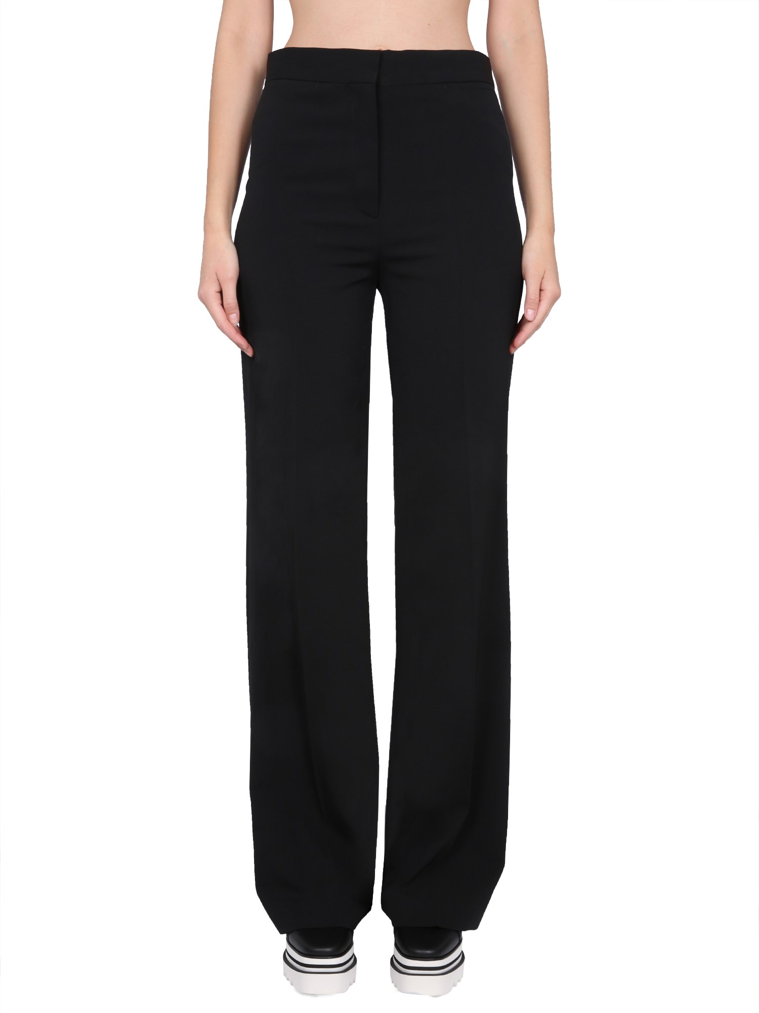 Shop Stella Mccartney Wool Pants In Black