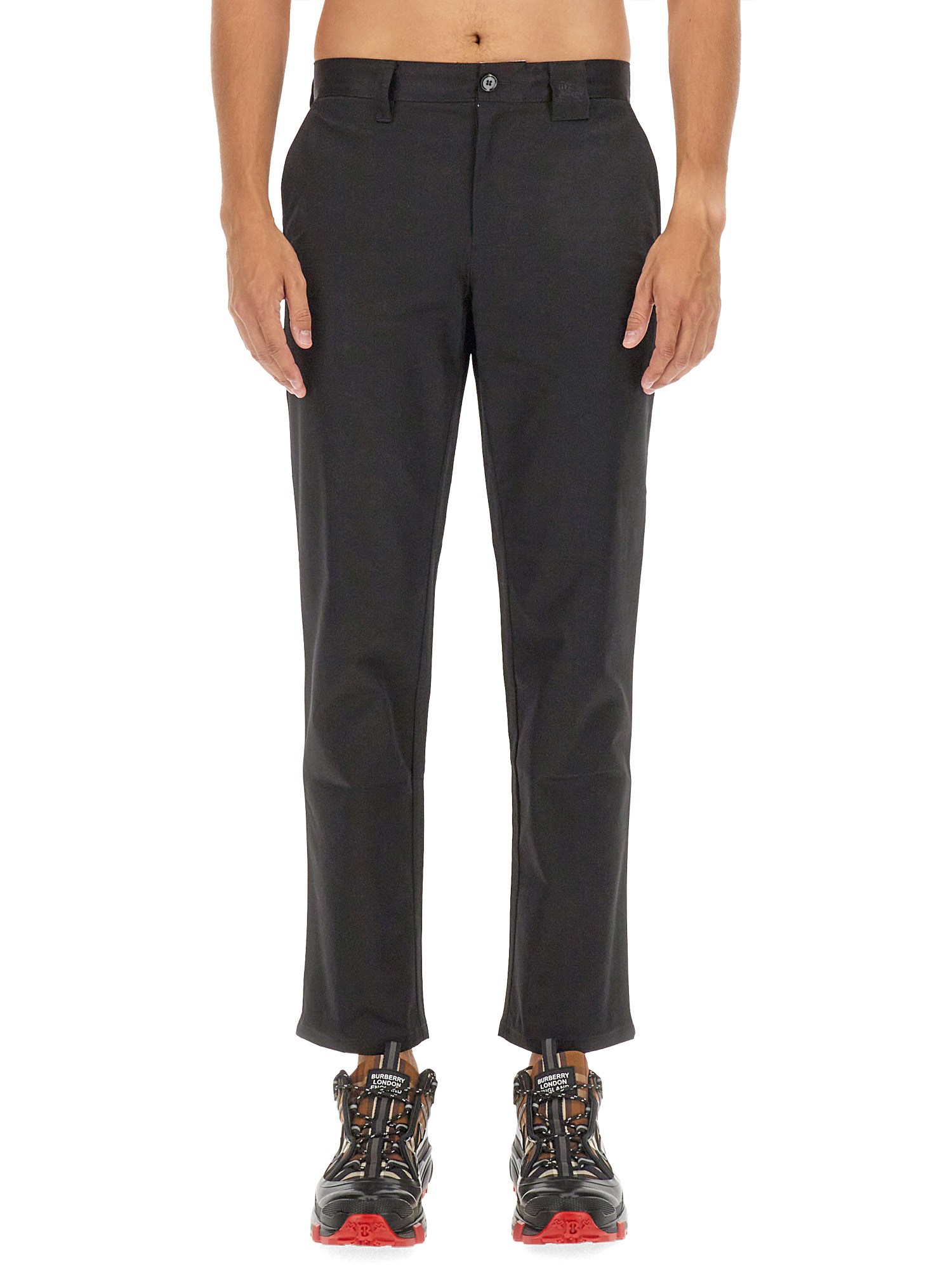 Burberry Men Cargo Pants In Black