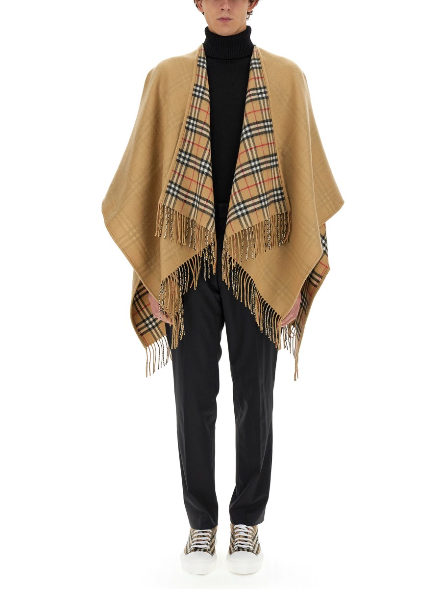 Burberry reversible wool clearance cape