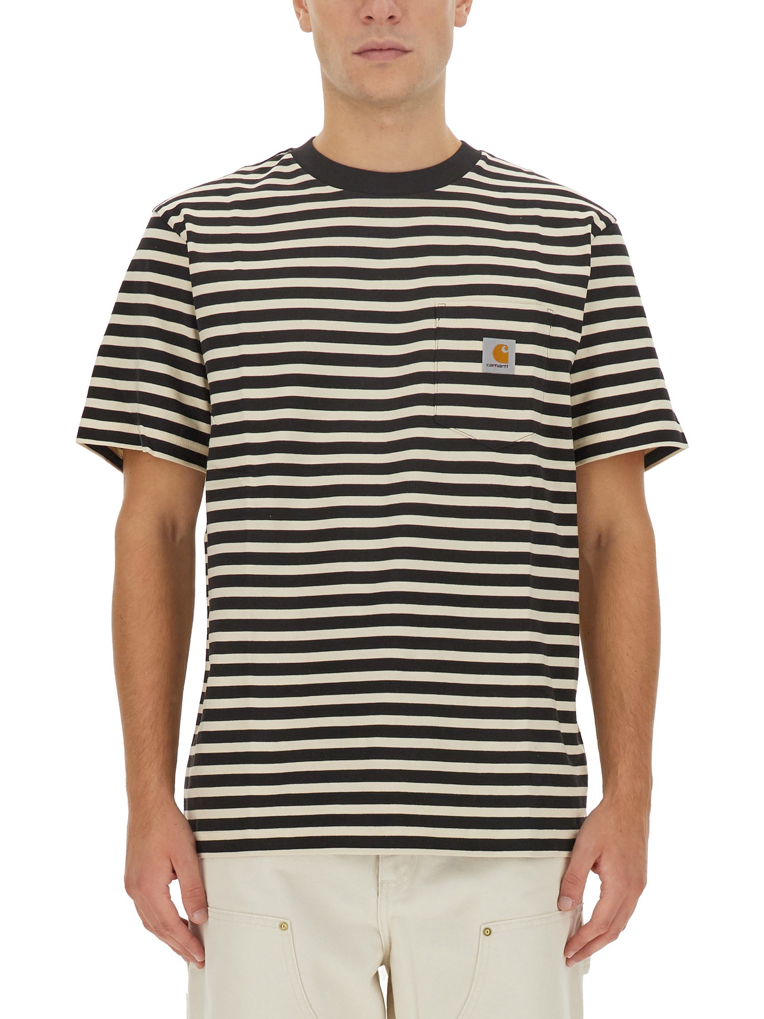 carhartt wip striped t-shirt