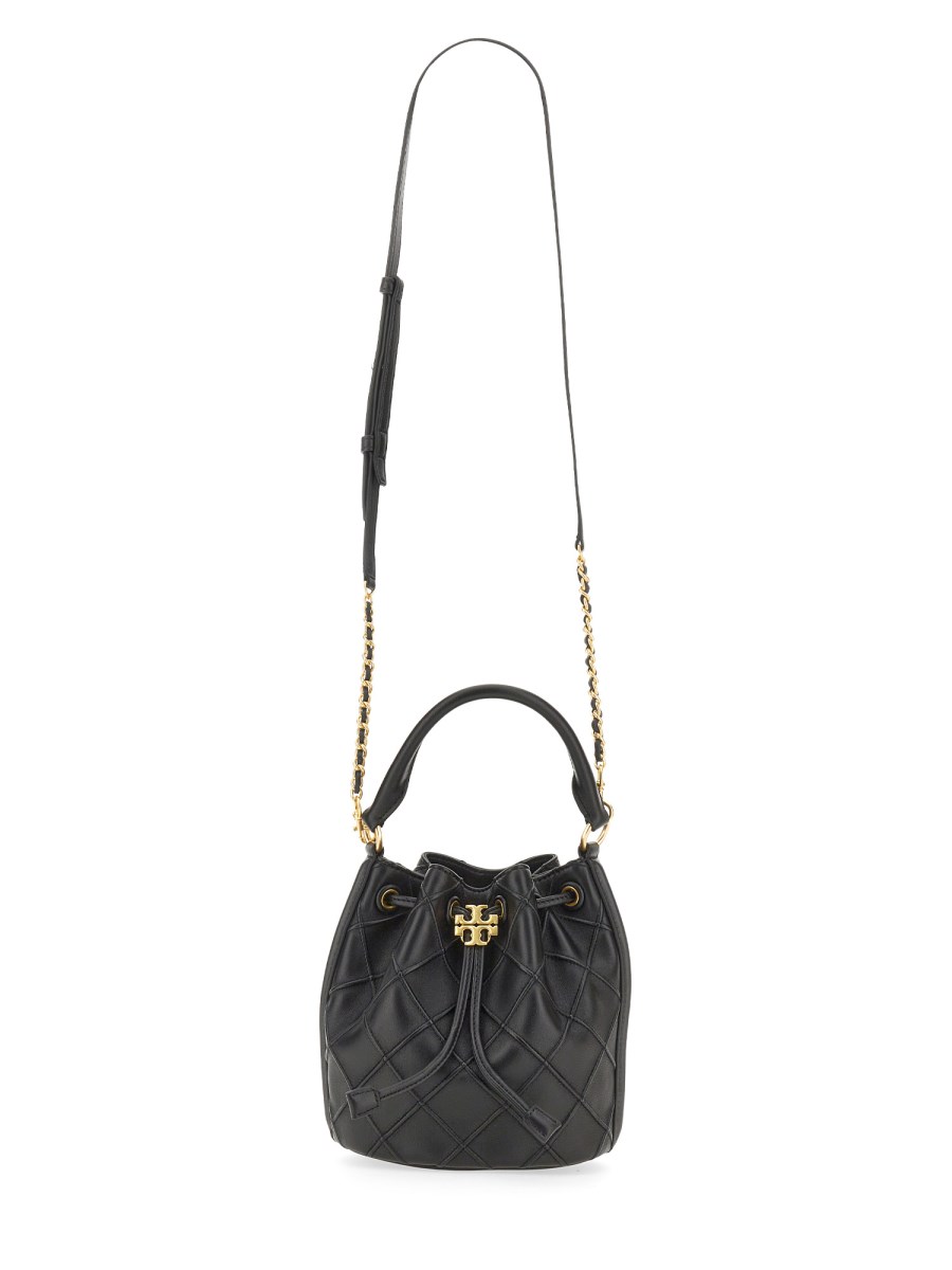 TORY BURCH - FLEMING LEATHER BUCKET BAG - Eleonora Bonucci