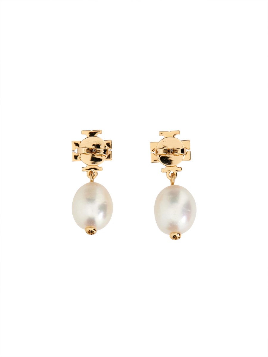 Tory burch crystal hot sale pearl stud earrings