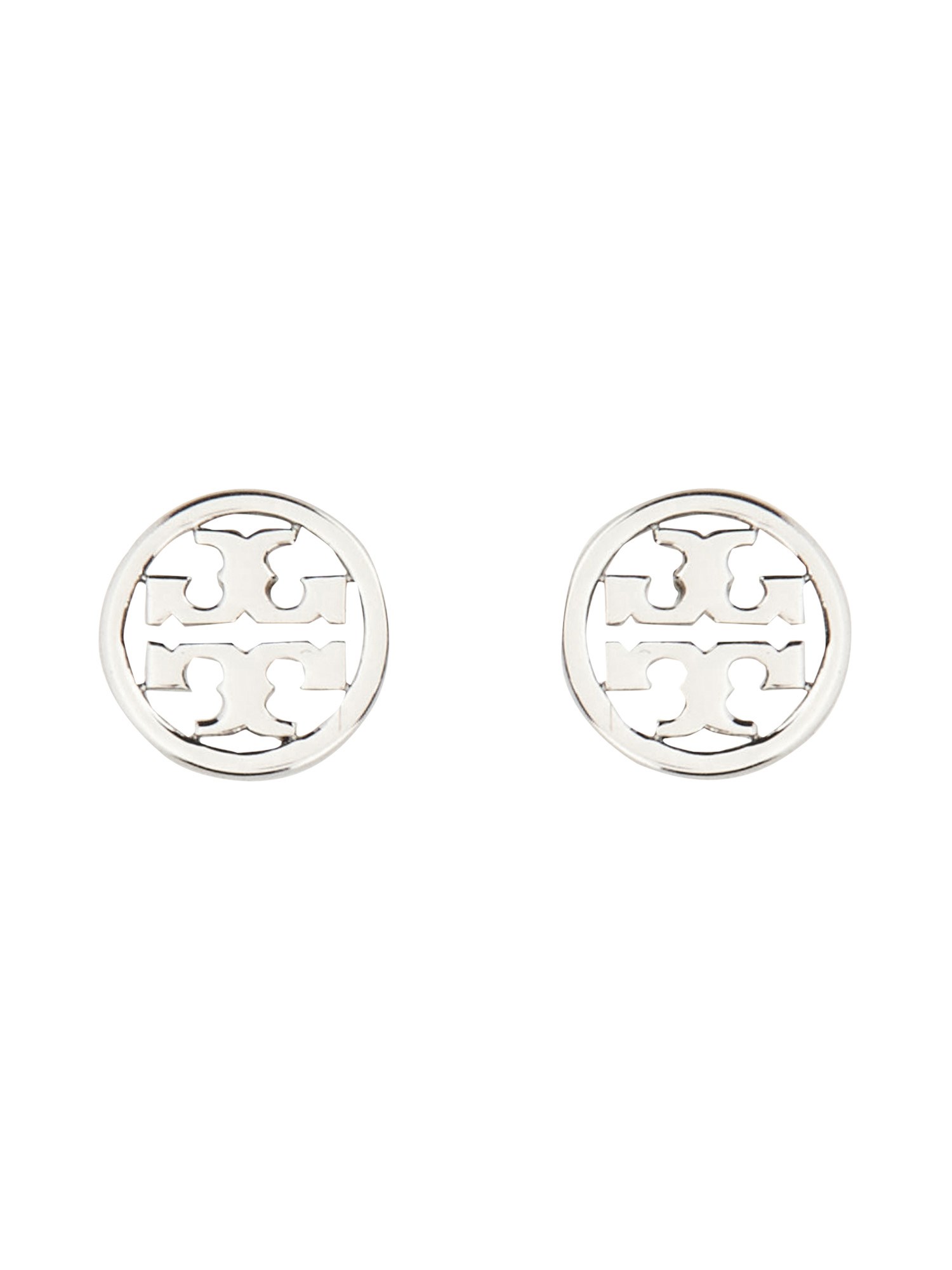 Tory Burch Miller Stud Earrings In Silver