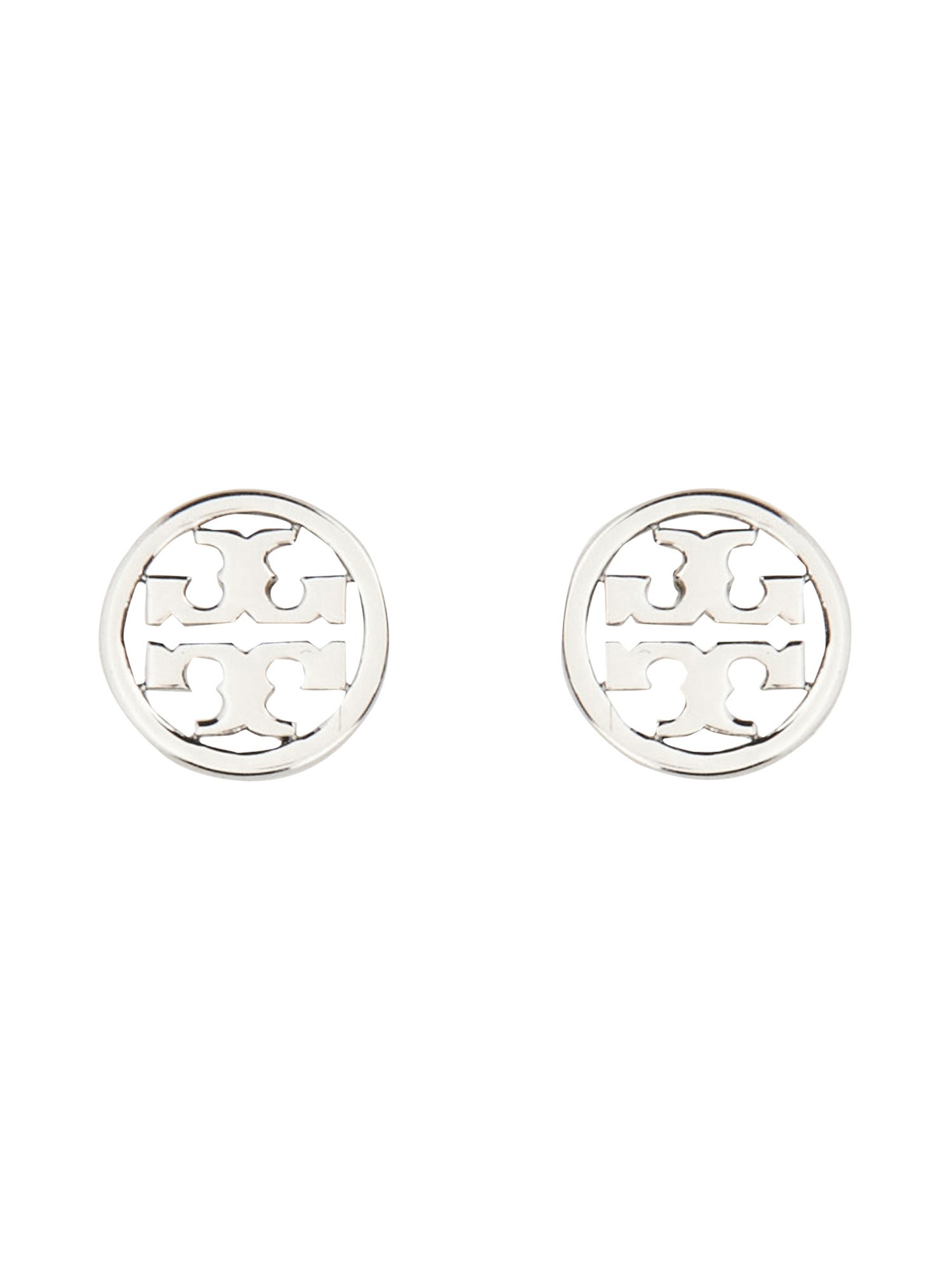 Tory Burch Miller Stud Earrings In Silver