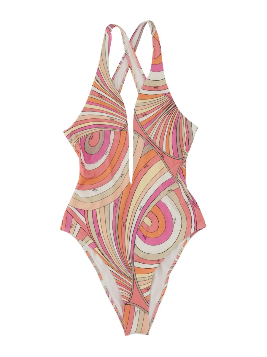 PUCCI ONE PIECE SWIMSUIT WITH LOGO Eleonora Bonucci