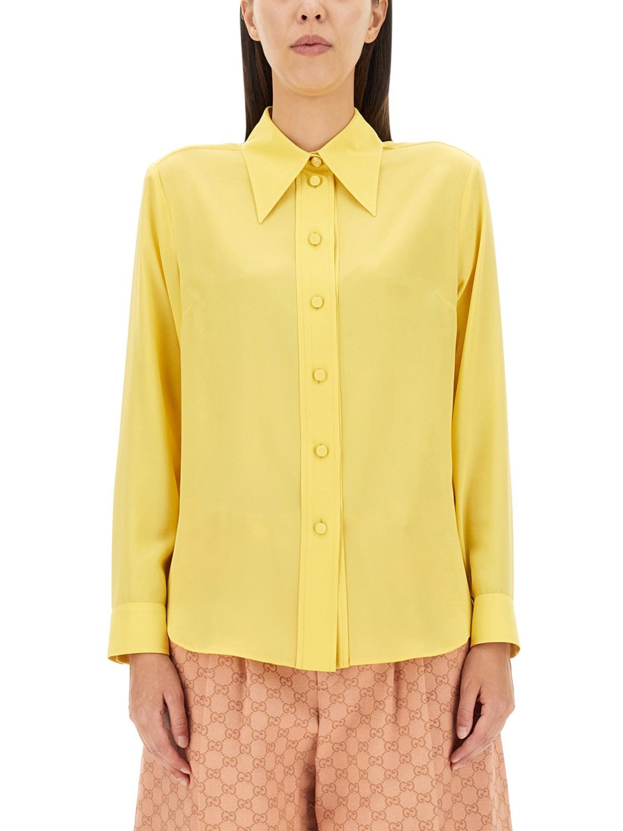 Gucci silk dress outlet shirt