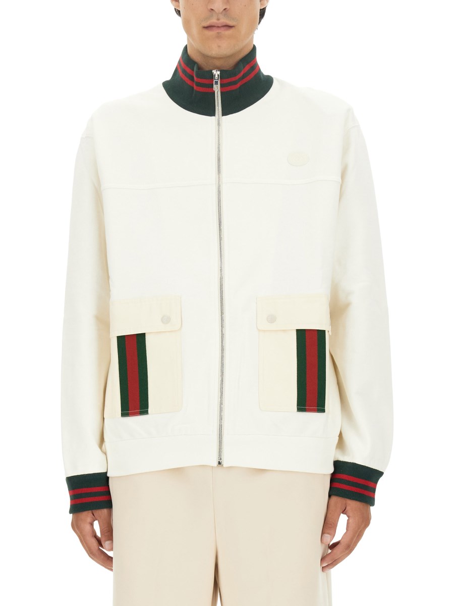 Gucci mens zip hot sale up jacket