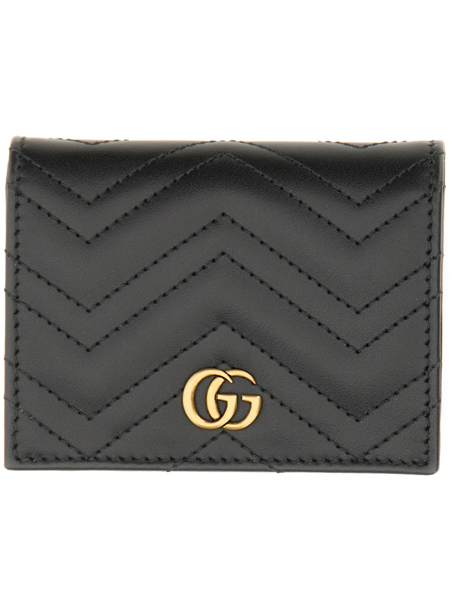 Gg marmont small store quilted leather wallet