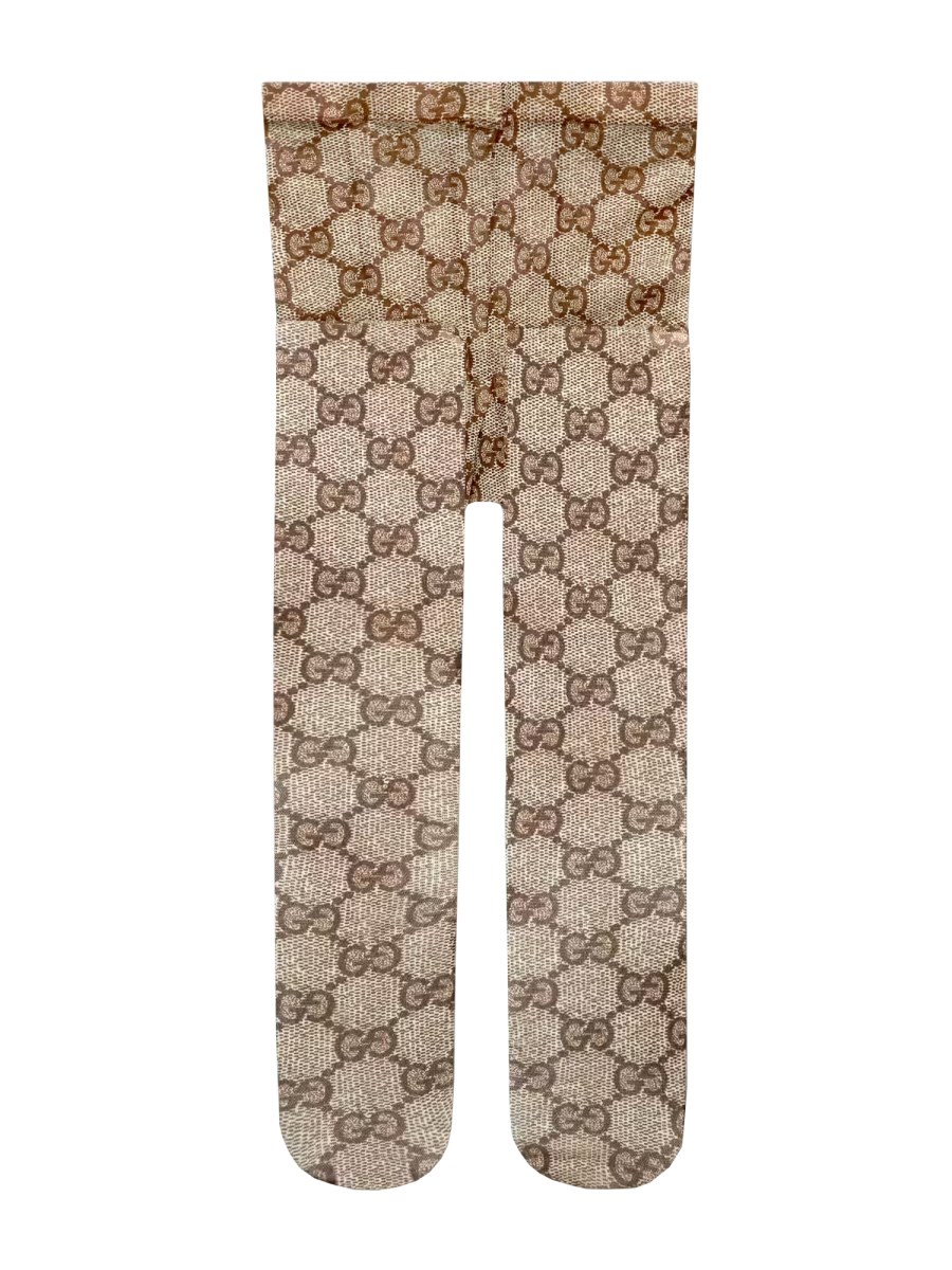 GG patterned tights in brown - Gucci