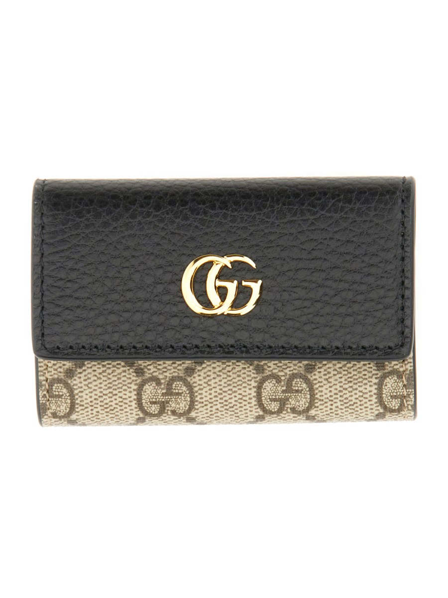 Gucci gg marmont leather wallet hot sale