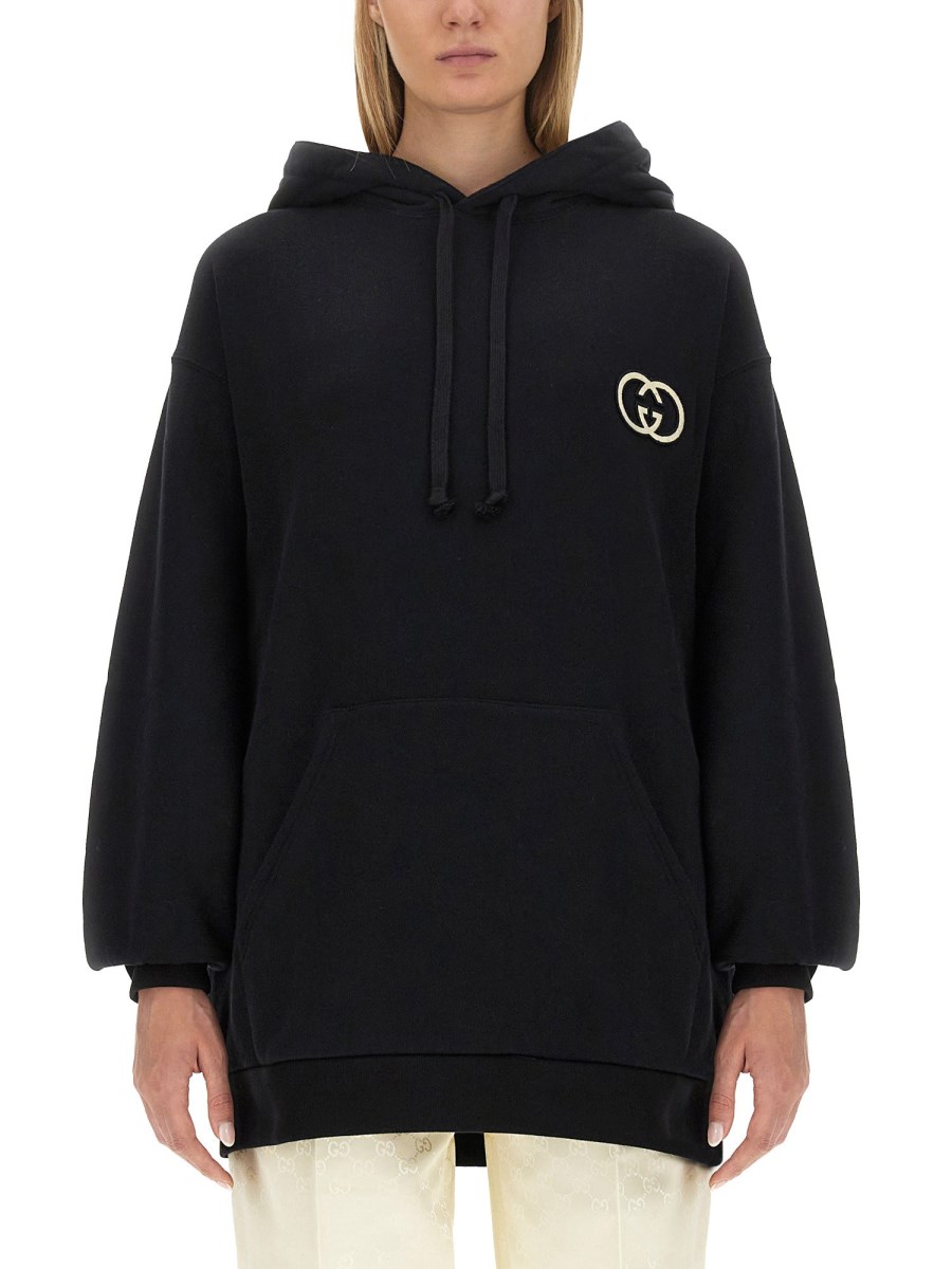 Gucci hoodie embroidered best sale