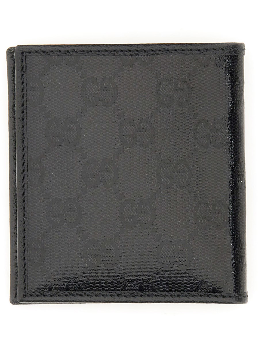 Gucci - GG Leather Bi-Fold Wallet - Mens - Black