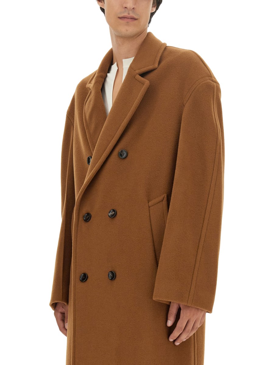 GUCCI - DOUBLE-BREASTED WOOL COAT - Eleonora Bonucci GUCCI - DOUBLE-BREASTED WOOL COAT - Eleonora Bonucci