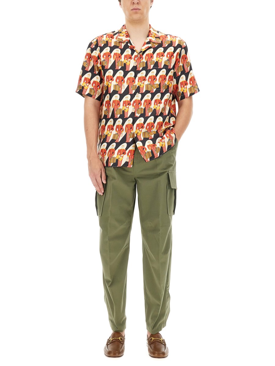 Gucci Gucci Porter silk twill bowling shirt Gucci