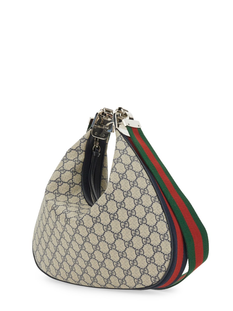 Gucci Attache medium shoulder bag in black leather