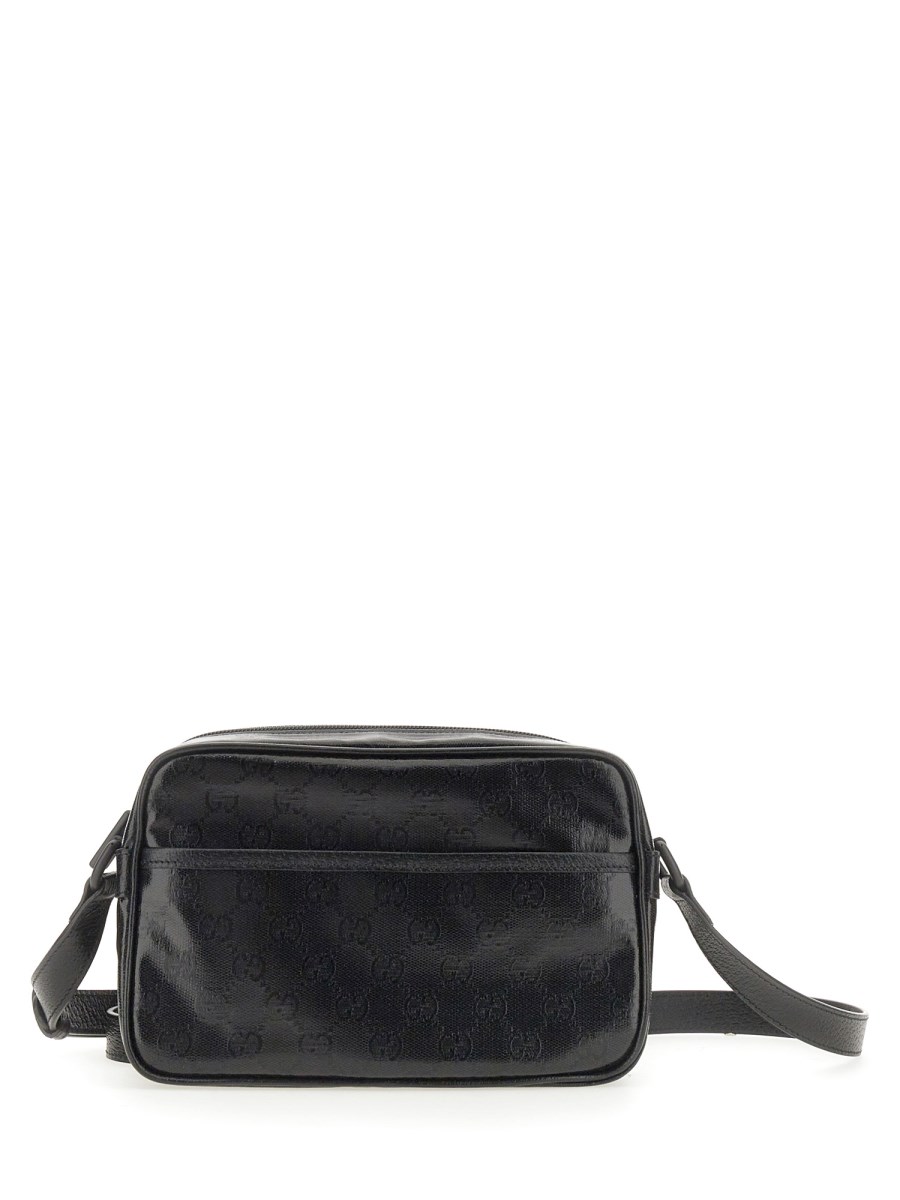 GG Crystal Mini Crossbody Bag in Black - Gucci